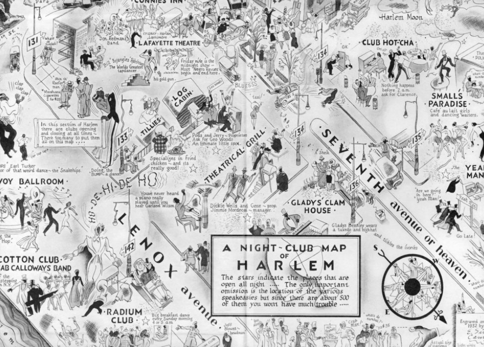 Карта ночных клубов Гарлема 